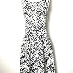 Pink Tartan Snow Leopard Print Cocktail Dress
